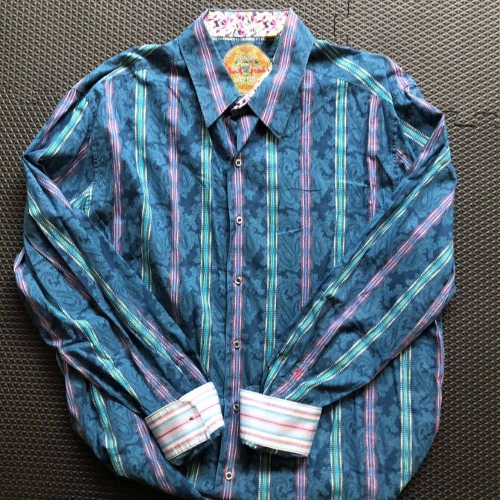 Robert Graham Striped Button Down Shirt